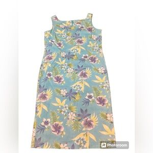 VINTAGE ERIKA COLLECTION light blue floral dress